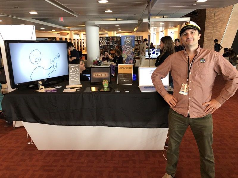Henry at the TCAF booth