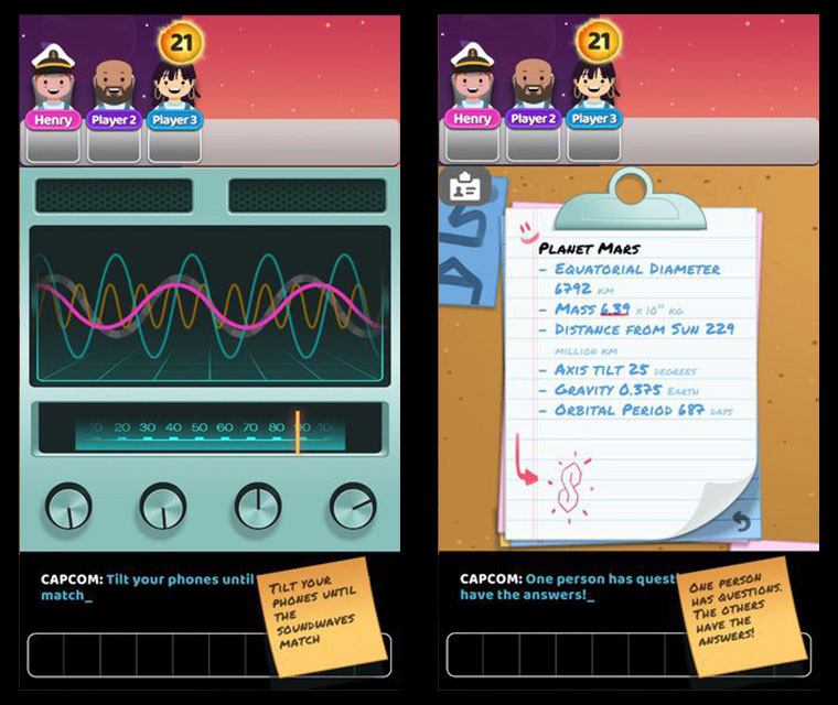 Harmonics and Knowledge minigames